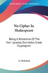 No Cipher In Shakespeare