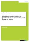 Rechtspraxis und Anwaltsberuf in Quintilians Institutio Oratoria: Der 'ideale Redner' vor Gericht