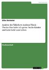 Analyse der Talkshow Andreas Türck - Thema: Das habe ich gerne: Sechs Kinder und kein Geld zum Leben