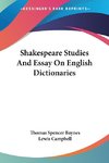 Shakespeare Studies And Essay On English Dictionaries