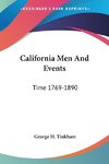 California Men And Events