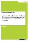 Sprachenpolitik in Katalonien: Das Gesetz 1/1998, llei de política lingüística und die aktuelle Situation des Katalanischen in Katalonien