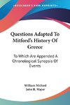 Questions Adapted To Mitford's History Of Greece