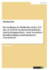 Die Ausübung des Wahlrechts nach § 325 Abs. 2a HGB als betriebswirtschaftliches Entscheidungsproblem - unter besonderer Berücksichtigung mittelständischer Unternehmen