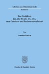 Das Verhältnis des Art. 80 Abs. 1 S. 2 GG zum Gesetzes- und Parlamentsvorbehalt.