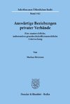 Auswärtige Beziehungen privater Verbände.