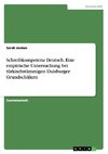 Schreibkompetenz Deutsch. Eine empirische Untersuchung bei türkischstämmigen Duisburger Grundschülern