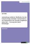 Anwendung etablierter Methoden bei der Untersuchung saisonaler Unterschiede in der Transmission von 'Borrelia burgdorferi sensu lato' - Genospezies durch Kleinsäuger