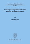 Wahlabsprachen politischer Parteien und ihre rechtlichen Grenzen.
