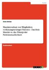 Mandatsverlust von Mitgliedern verfassungswidriger Parteien - Das freie Mandat vs. das Prinzip der Parteienstaatlichkeit