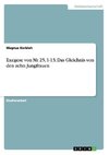 Exegese von Mt 25, 1-13: Das Gleichnis von den zehn Jungfrauen