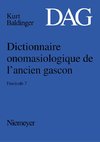 Dictionnaire onomasiologique de l'ancien gascon (DAG). Fascicule 7