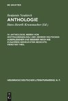 Anthologie. Herrn von Hoffmannswaldau und andrer Deutschen auserlesener und bißher noch nie zusammen-gedruckter Gedichte. Vierdter Theil