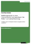 Einführungsstunde zu einer Unterrichtsreihe zum Jugendbuch 