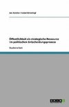 Öffentlichkeit als strategische Ressource im politischen Entscheidungsprozess