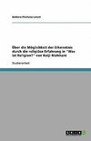 Über die Möglichkeit der Erkenntnis durch die religiöse Erfahrung in 