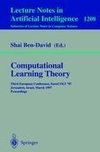 Computational Learning Theory