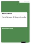 Nicolai Hartmann als Literaturtheoretiker