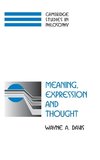 Meaning, Expression and Thought