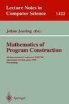 Mathematics of Program Construction