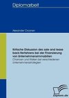 Kritische Diskussion des sale and lease back-Verfahrens bei der Finanzierung von Unternehmensimmobilien