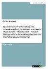 Kritisch-reflexive Betrachtung von Entwicklungshilfe am Beispiel von Brigitte Erlers Bericht 