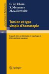 Torsion et Type Simple d'Homotopie