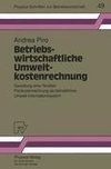 Betriebswirtschaftliche Umweltkostenrechnung