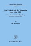 Zur Zulässigkeit des Teilurteils gem. § 301 ZPO.