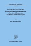 Der völkerrechtliche Status des zukünftigen Europakanals und seine Auswirkungen auf das Rhein- und Donauregime.