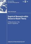 Empirical Research within Resource-Based Theory