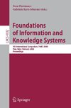 Foundations of Information and Knowledge Systems