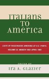 Italians to America, Volume 22