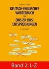 Deutsch-englisches Wörterbuch der Eins-zu-eins-Entsprechungen in zwei Bänden