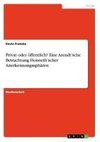 Privat oder öffentlich? Eine Arendt'sche Betrachtung Honneth'scher Anerkennungssphären