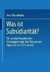 Was ist Subsidiarität?