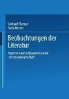 Beobachtungen der Literatur