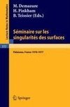 Seminaire sur les Singularites des Surfaces