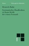 Systematisches Handlexikon zu Kants Kritik der reinen Vernunft