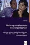 Meinungsmache unter Meinungsmachern