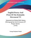 English Poetry And Prose Of The Romantic Movement V2