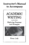 Academic Writing Instructor's Manual