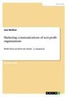 Marketing communications of non-profit organizations