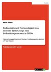 Problematik und Notwendigkeit von internen Zielsetzungs- und Evaluationsprozessen in NPO's