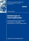 Anforderungen an Sanierungskonzepte