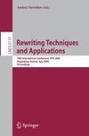 Rewriting Techniques and Applications