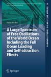 A Large Spectrum of Free Oscillations of the World Ocean Including the Full Ocean Loading and Self-attraction Effects