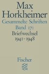 Horkheimer, M: Gesammelte Schriften 17