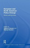 Capano, G: European and North American Policy Change