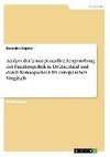 Analyse der konzeptionellen Ausgestaltung der Familienpolitik in Deutschland und deren Konsequenzen im europäischen Vergleich